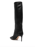 Julia black leather boots