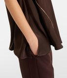 V-Neck Top with Crystals