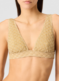 Bralette bikini in lamé viscose