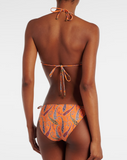 Bikini with multicoloured print