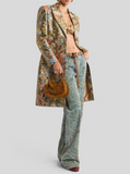 Paisley jacquard coat