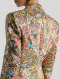 Paisley jacquard coat