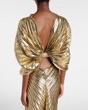 Gold Lamè Maxi Dress