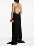 Plissé chiffon dress