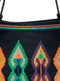 Medium canvas libra tote bag with embroidery