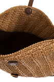 Maxi raffia pony bag
