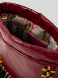 Small leather kalispera bag with fringing
