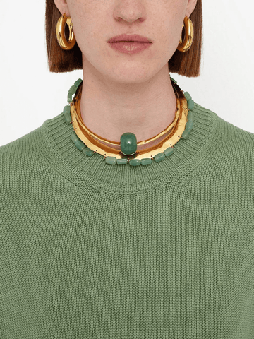 embellished cuff necklace