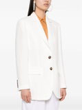 White linen blazer