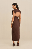 Inaya dress in brown