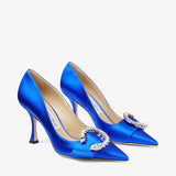 90mm Melva mules in blue